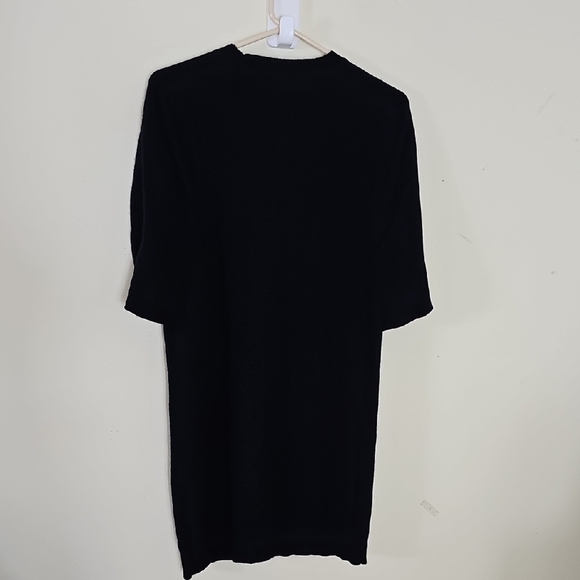 All Saints Black short Sleeve 100% Cashmere Dress Size 4 - Picture 8 of 15